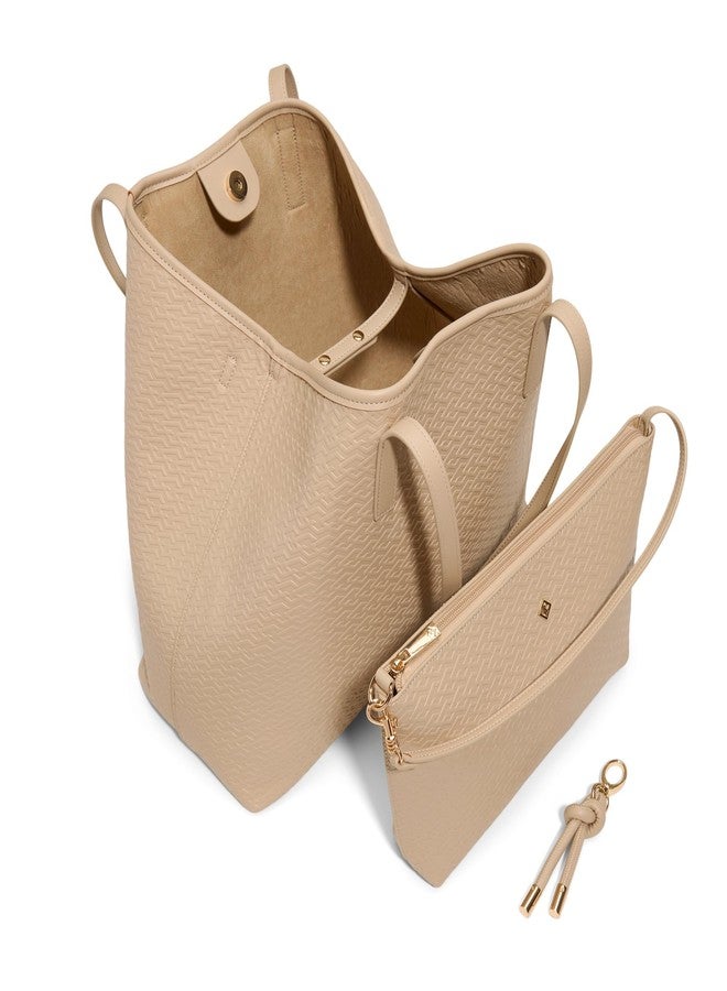 كول ات سبرنج حقيبة تسوق نسائية من كول إت سبرينغ لوك آوت باللون البيج - Image 3